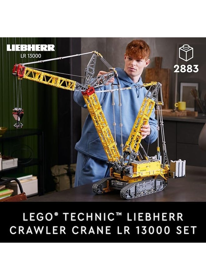 LEGO Technic Liebherr Crawler Crane LR 13000 Model Kit - Bedroom or Office Decor for Adults, Ages 18+ - Building Blocks for Adults to Display - Gift Ideas - 42146 Building Set for Kids | Creative Construction Toy - Image 2